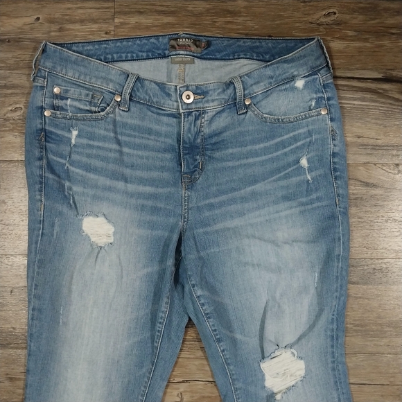 Torrid Boyfriend Straight Vintage Stretch Denim Jeans Size 14 Womens Blue Jeans - Picture 6 of 10
